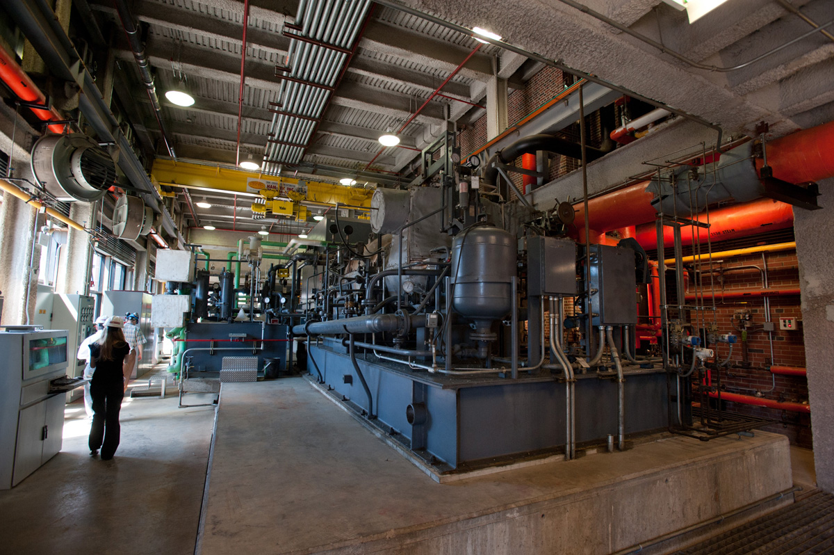 High Pressure Steam Turbine Co-Generator in Central Utilities Plant.